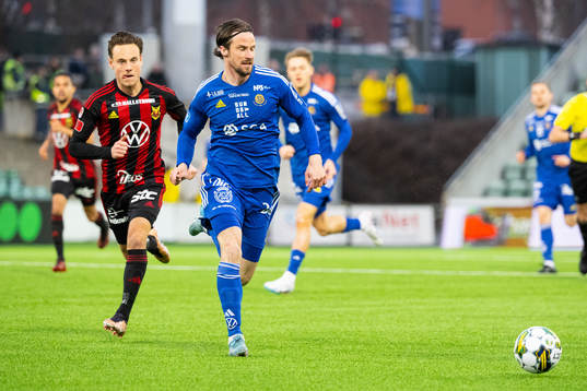 Östersunds Cesar Weilid och GIF Sundsvalls Linus Hallenius