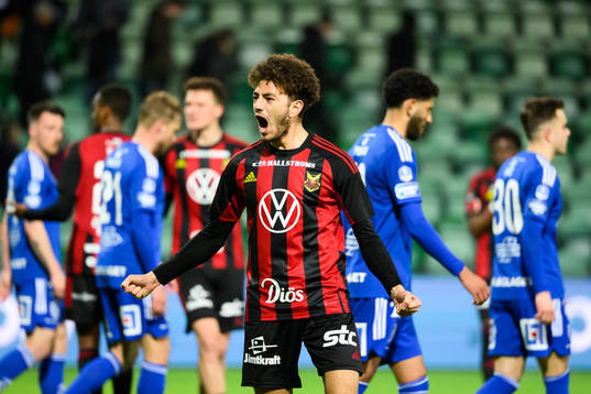 Östersunds Ziad Ghanoum jublar
