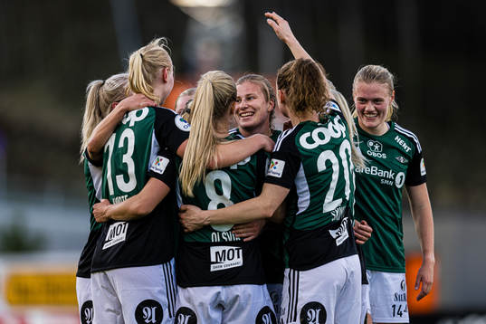 Cesilie Andreassen of Rosenborg celebrates