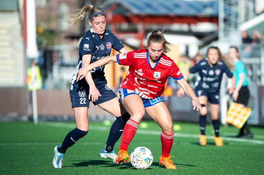 FC Rosengårds Olivia Schough och Vittsjös Sarah