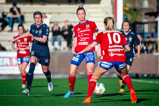 Vittsjös Kajsa Lind och Sarah Stratigakis mot FC