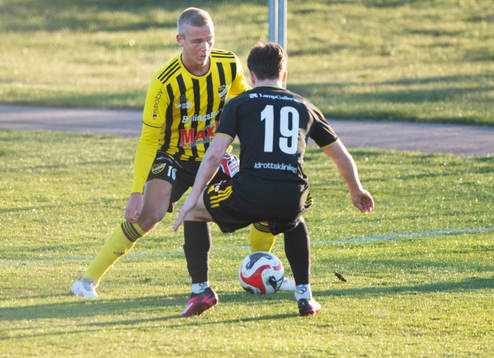 IFK Hässleholms Olle Kjellman Olblad i matchen i division