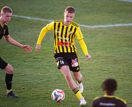 IFK Hässleholms André Gustafson i matchen i division 2