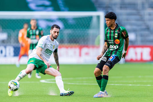 Hammarbys Nahir Besara och Varbergs Luke Le Roux