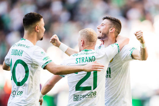 Hammarbys Viktor Djukanovic jublar