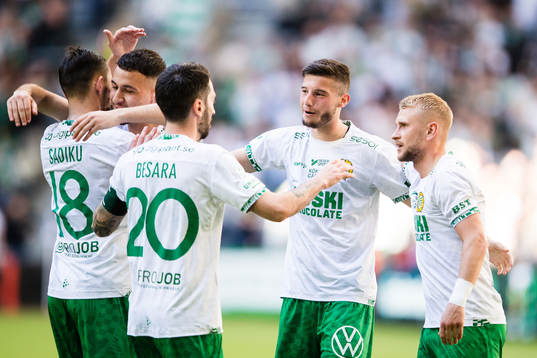 Hammarbys Viktor Djukanovic jublar