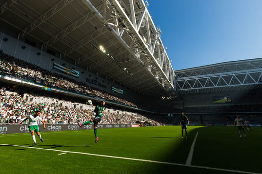 Skugga på stora delar av plan