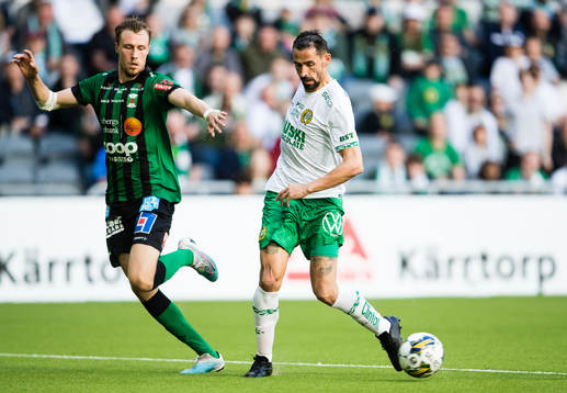 Varbergs Niklas Dahlström och Hammarbys Loret Sadiku