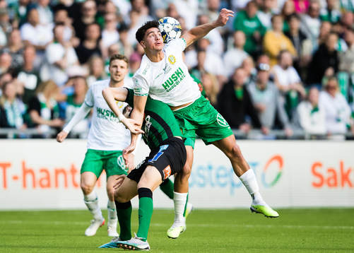 Varbergs Niklas Dahlström och Hammarbys Jusef Erabi