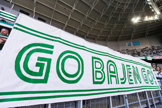 En badneroll med texten GO BAJEN GO
