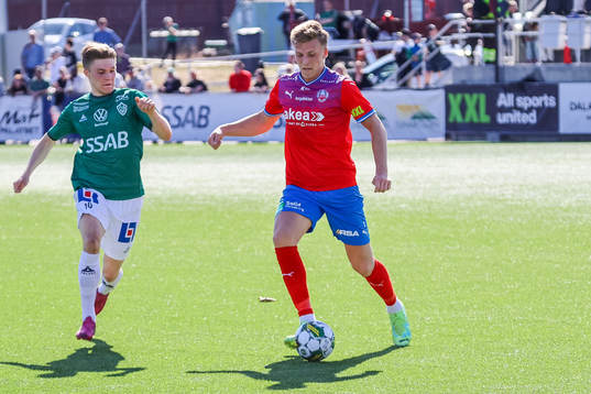 Brages Gustav Berggren och Helsingborgs Casper Widell
