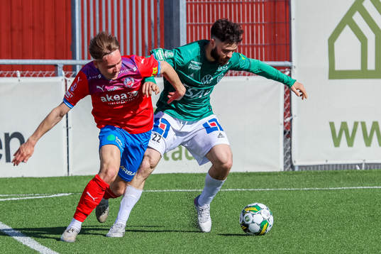 Helsingborgs Simon Bengtsson och Brages Jonathan Syberg