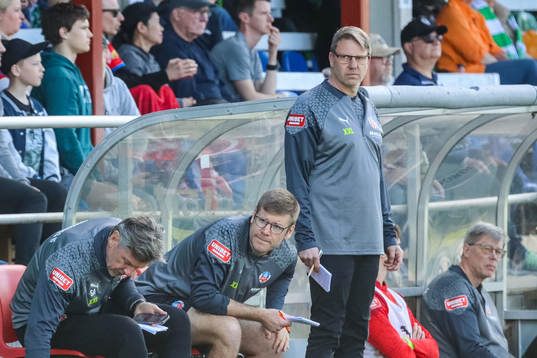 Helsingborgs assisterande tränare Sven Andersson och Hans