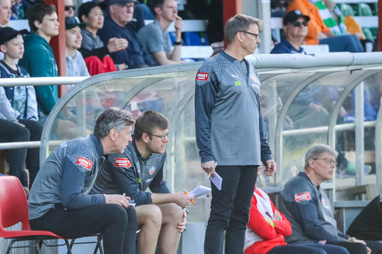 Helsingborgs assisterande tränare Sven Andersson och Hans