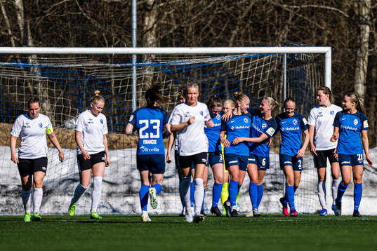 Amalie Isabell Taraldsen of Grei celebrates
