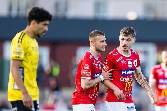 Degerfors Christos Gravius och Damjan Pavlovic
