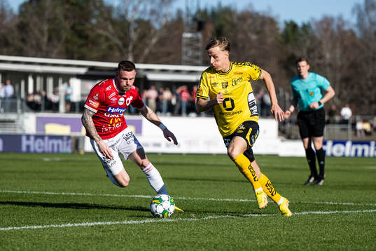 Degerfors Rasmus Örqvist och Elfsborgs Jeppe Møldrup