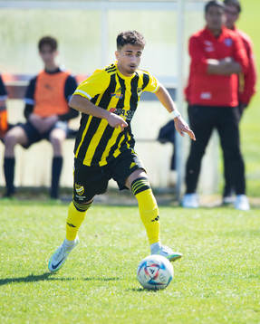 IFK Hässleholms Jan Alsalo i matchen i U17 mellan IFK