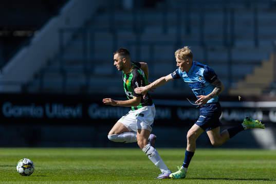 GAIS Egzon Binaku och Landskronas Melker Widell
