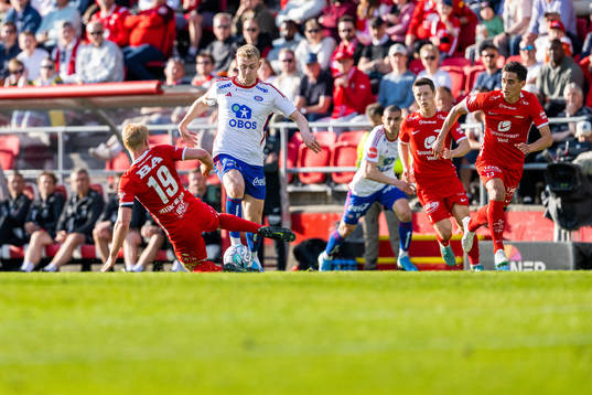 Sivert Heltne Nilsen of Brann and Henrik Bjørdal of