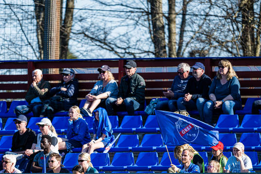 Spectators in the stands
