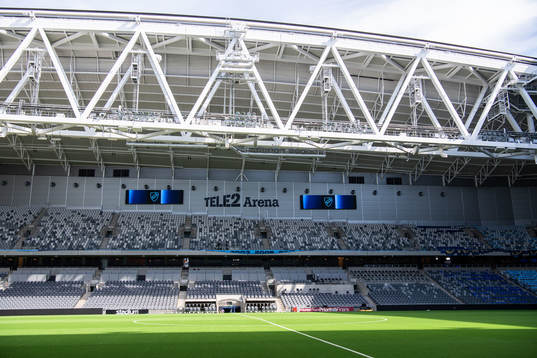 Interiör av Tele2 Arena