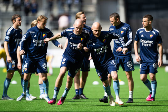 Djurgårdens Marcus Danielson och Magnus Eriksson