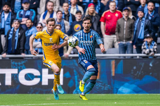 IFK Göteborgs Emil Salomonsson och Djurgårdens Gustav