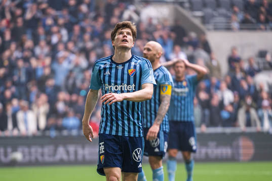 Djurgårdens Oliver Berg deppar