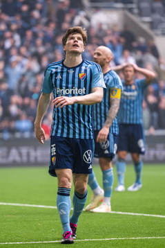 Djurgårdens Oliver Berg deppar