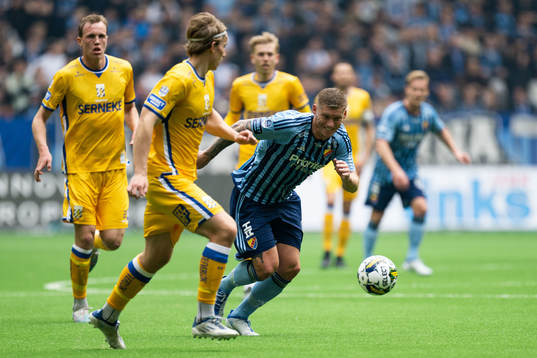 IFK Göteborgs Johan Bångsbo och Djurgårdens Victor