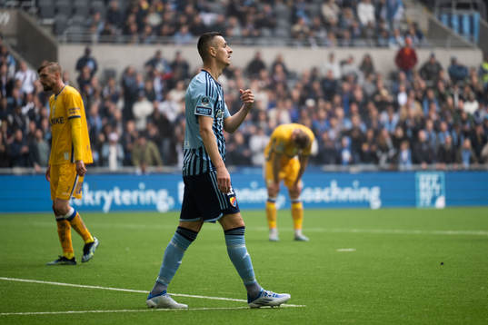 Djurgårdens Haris Radetinac deppar