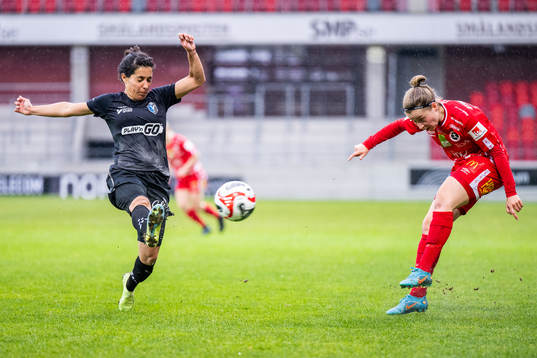 Växjö DFFs Rosa Herreros Ossorio och Örebros Heidi