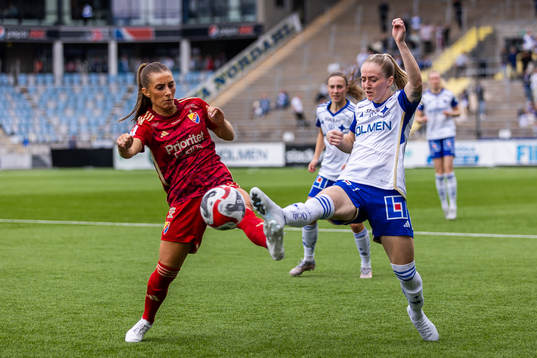 Djurgårdens Tilde Lindwall och IFK Norrköpings Sabina