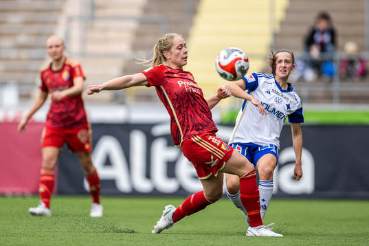 Djurgårdens Alice Bergström och IFK Norrköpings Sabina