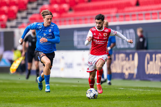 Halmstads Erik Ahlstrand och Kalmars Noah Shamoun