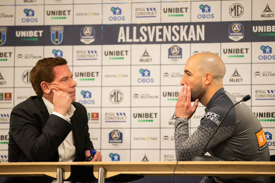 Sirius tränare Christer Mattiasson och Häckens