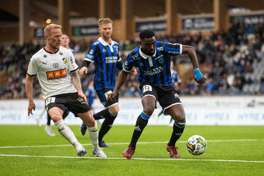 Häckens Mikkel Rygaard Jensen och Sirius Patrick Nwadike