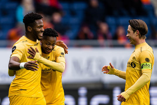 Pemi Faris of Bodø/Glimt celebrates