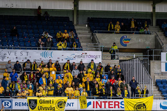 Spectators in the stands