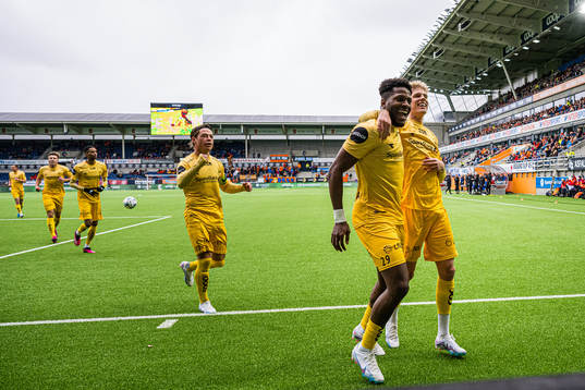 Pemi Faris of Bodø/Glimt celebrates