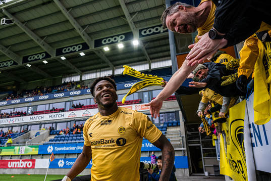 Pemi Faris of Bodø/Glimt celebrates