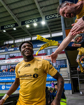 Pemi Faris of Bodø/Glimt celebrates