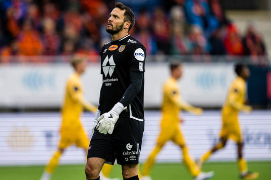 Michael Lansing of Aalesund looks dejected