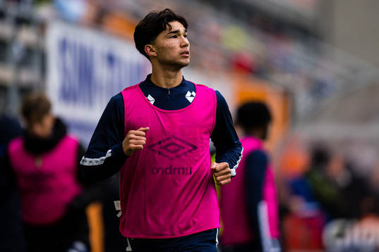Bjørn Martin Kristensen of Aalesund warms up
