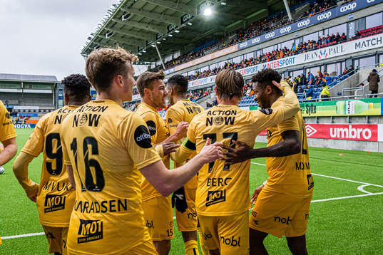 Pemi Faris of Bodø/Glimt celebrates
