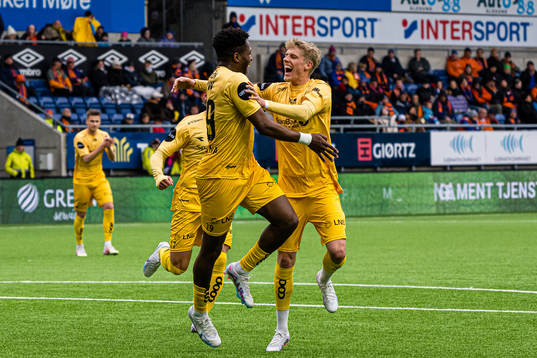 Pemi Faris of Bodø/Glimt celebrates