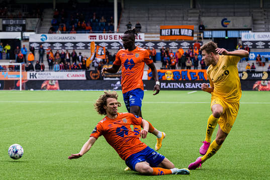 Alexander Munksgaard of Aalesund and Fredrik Bjørkan of