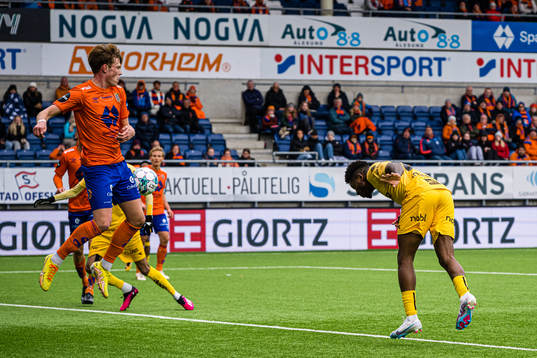 Pemi Faris of Bodø/Glimt scores the 0-2 goal