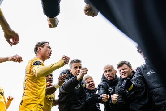 Patrick Berg of Bodø/Glimt, Kjetil Knutsen, head coach of